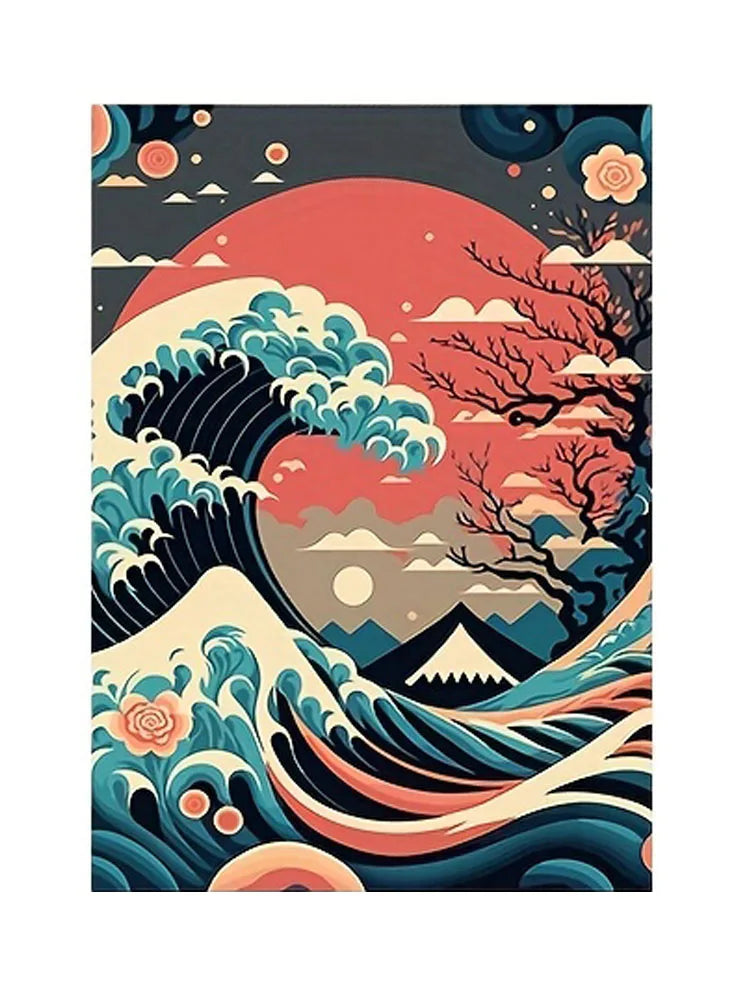 Japanese Nature Landscape Canvas Wall Art - A1pc / 50x70cm No Framed - Posters