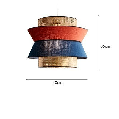 Rattan Cloth Chandelier