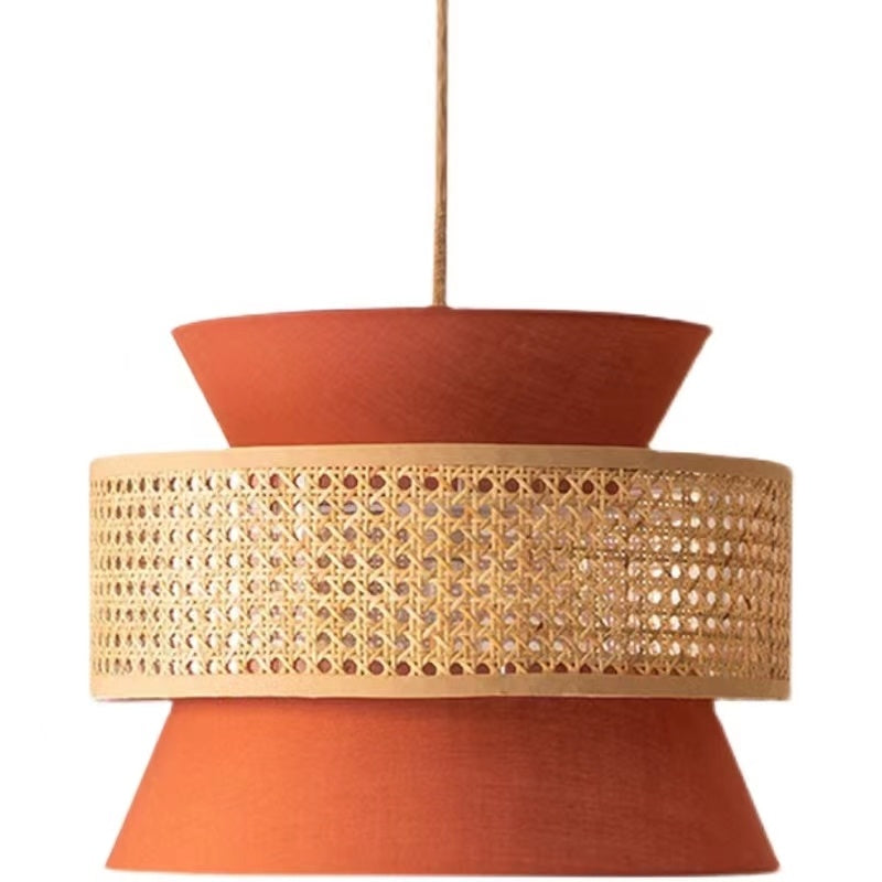 Rattan Cloth Chandelier