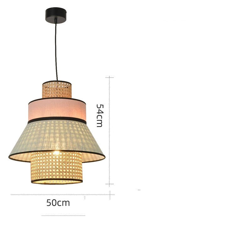 Rattan Cloth Chandelier