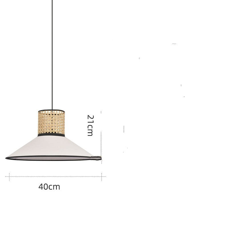 Rattan Cloth Chandelier