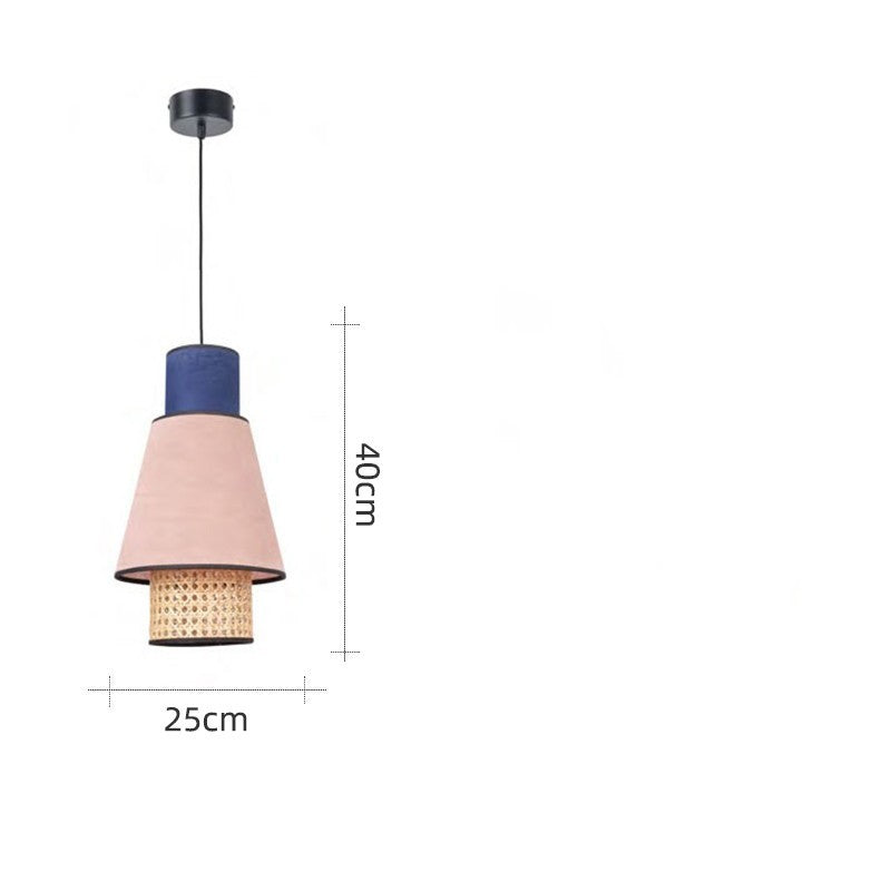Rattan Cloth Chandelier