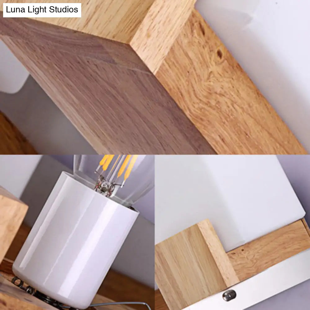 DecorBites™ DecorBites™ Japanese Style Opal Glass Wall Sconce for Stair and Living Room