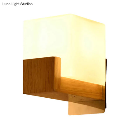 DecorBites™ DecorBites™ Japanese Style Opal Glass Wall Sconce for Stair and Living Room