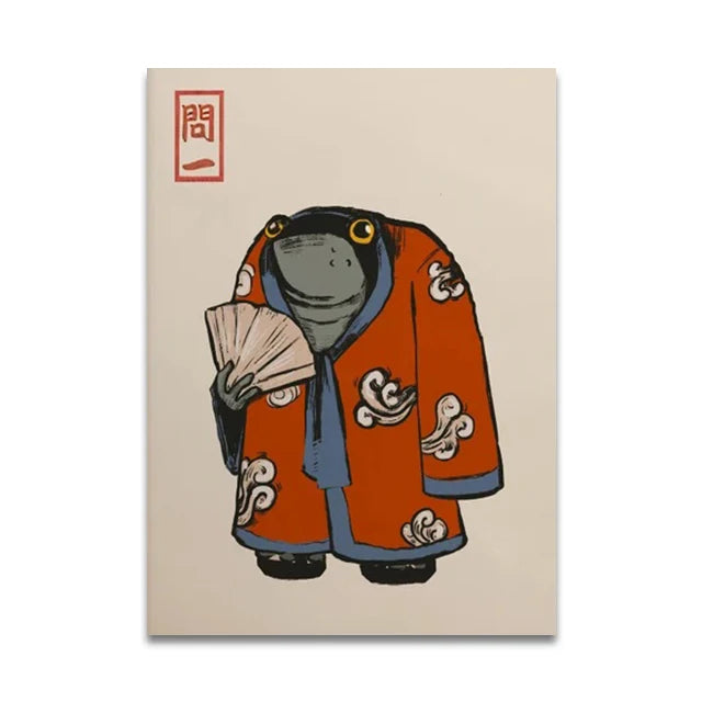 Japanese Vintage Music Canvas Wall Art - SW10130 / (A4)21X30cm Unframed - Posters