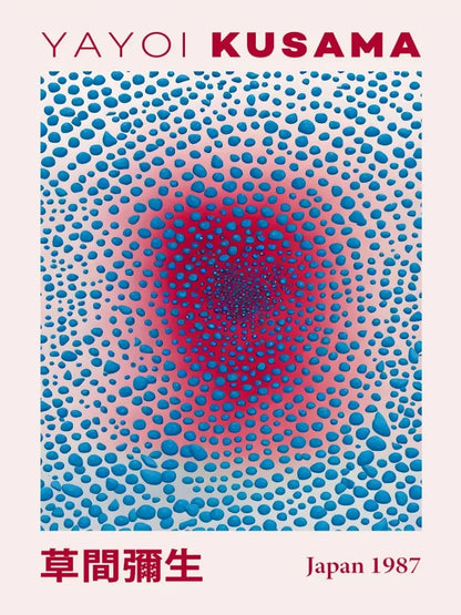 Japanese Yayoi Kusama Abstract Mountain Canvas Art - Posters