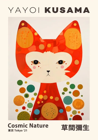 Japanese Yayoi Kusama Mountain Canvas Wall Art - Posters