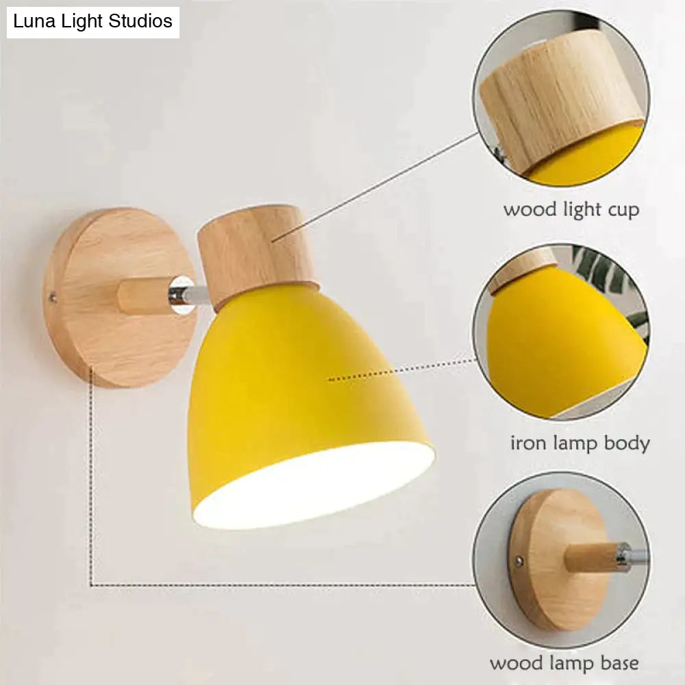 DecorBites™ Joan | Wooden Reading Wall Lamp