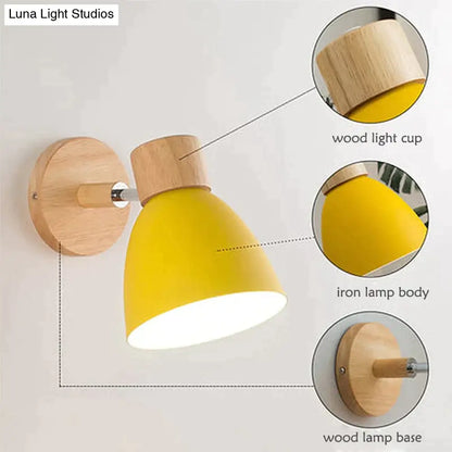 DecorBites™ Joan | Wooden Reading Wall Lamp