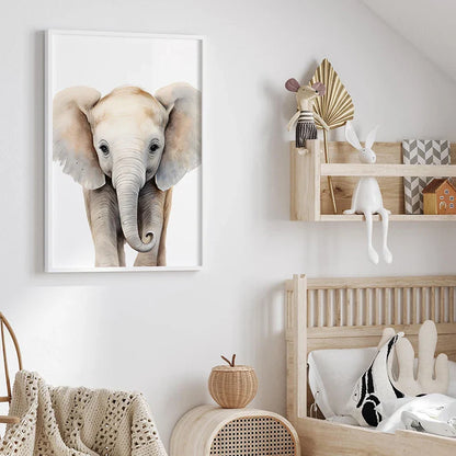 Jungle Animal Nursery Wall Art Set