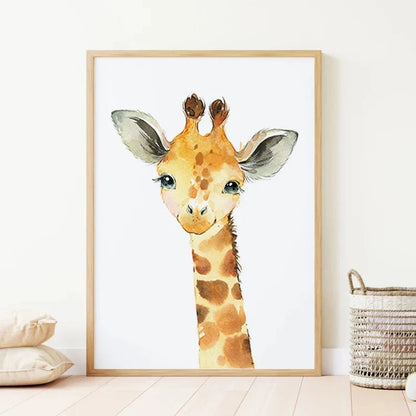 Jungle Animal Nursery Wall Art Set