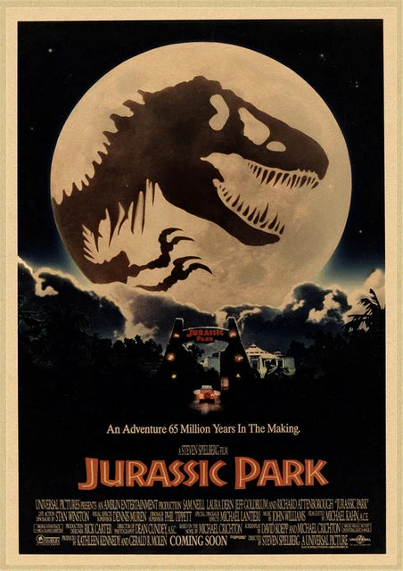 Jurassic Park Dinosaur Canvas Wall Art - 12 / 50X70cm Unframed - Posters