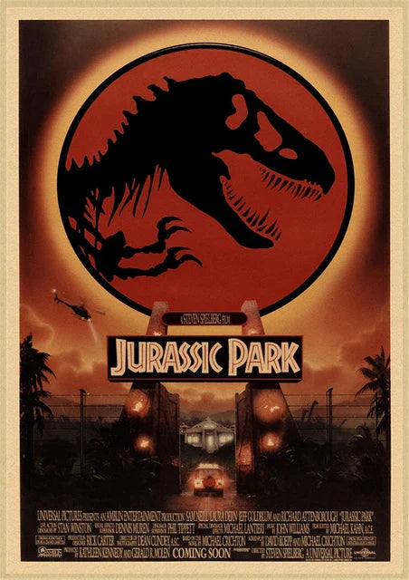 Jurassic Park Dinosaur Canvas Wall Art - 13 / 50X70cm Unframed - Posters