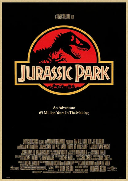 Jurassic Park Dinosaur Canvas Wall Art - 2 / 50X70cm Unframed - Posters