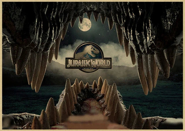 Jurassic Park Dinosaur Canvas Wall Art - 26 / 50X70cm Unframed - Posters