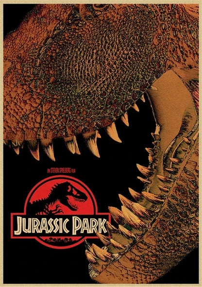 Jurassic Park Dinosaur Canvas Wall Art - 3 / 50X70cm Unframed - Posters