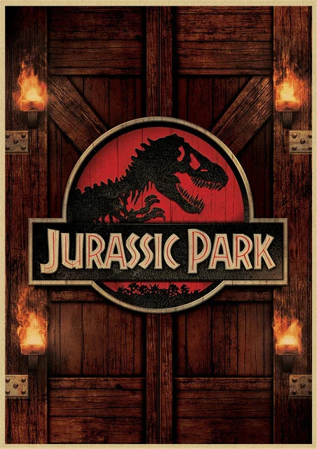 Jurassic Park Dinosaur Canvas Wall Art - 8 / 50X70cm Unframed - Posters
