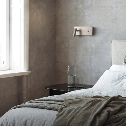 DecorBites™ Kane | Nickel LED Dimmable Reading Wall Light