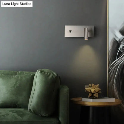 DecorBites™ Kane | Nickel LED Dimmable Reading Wall Light