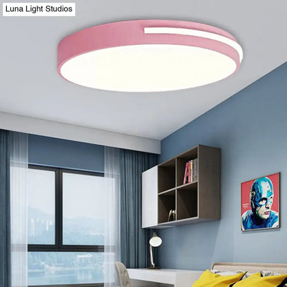 DecorBites™ DecorBites™ Kid Bedroom Nordic Acrylic Flush Mount Ceiling Lamp - Slim Round and Stylish