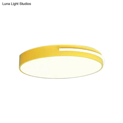 DecorBites™ DecorBites™ Kid Bedroom Nordic Acrylic Flush Mount Ceiling Lamp - Slim Round and Stylish