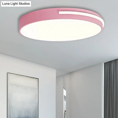 DecorBites™ DecorBites™ Kid Bedroom Nordic Acrylic Flush Mount Ceiling Lamp - Slim Round and Stylish