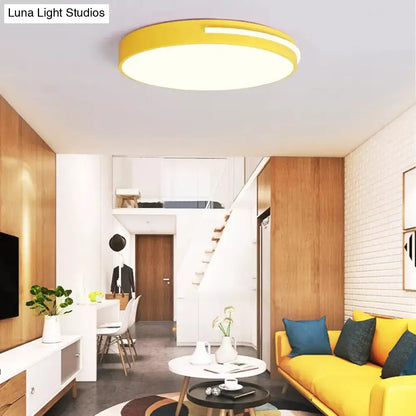 DecorBites™ DecorBites™ Kid Bedroom Nordic Acrylic Flush Mount Ceiling Lamp - Slim Round and Stylish