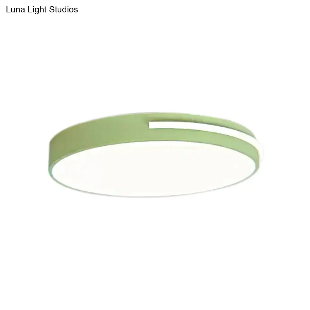 DecorBites™ DecorBites™ Kid Bedroom Nordic Acrylic Flush Mount Ceiling Lamp - Slim Round and Stylish