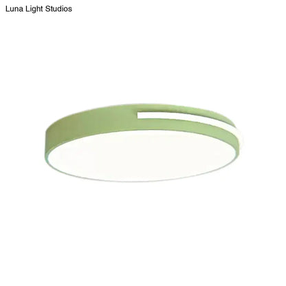 DecorBites™ DecorBites™ Kid Bedroom Nordic Acrylic Flush Mount Ceiling Lamp - Slim Round and Stylish