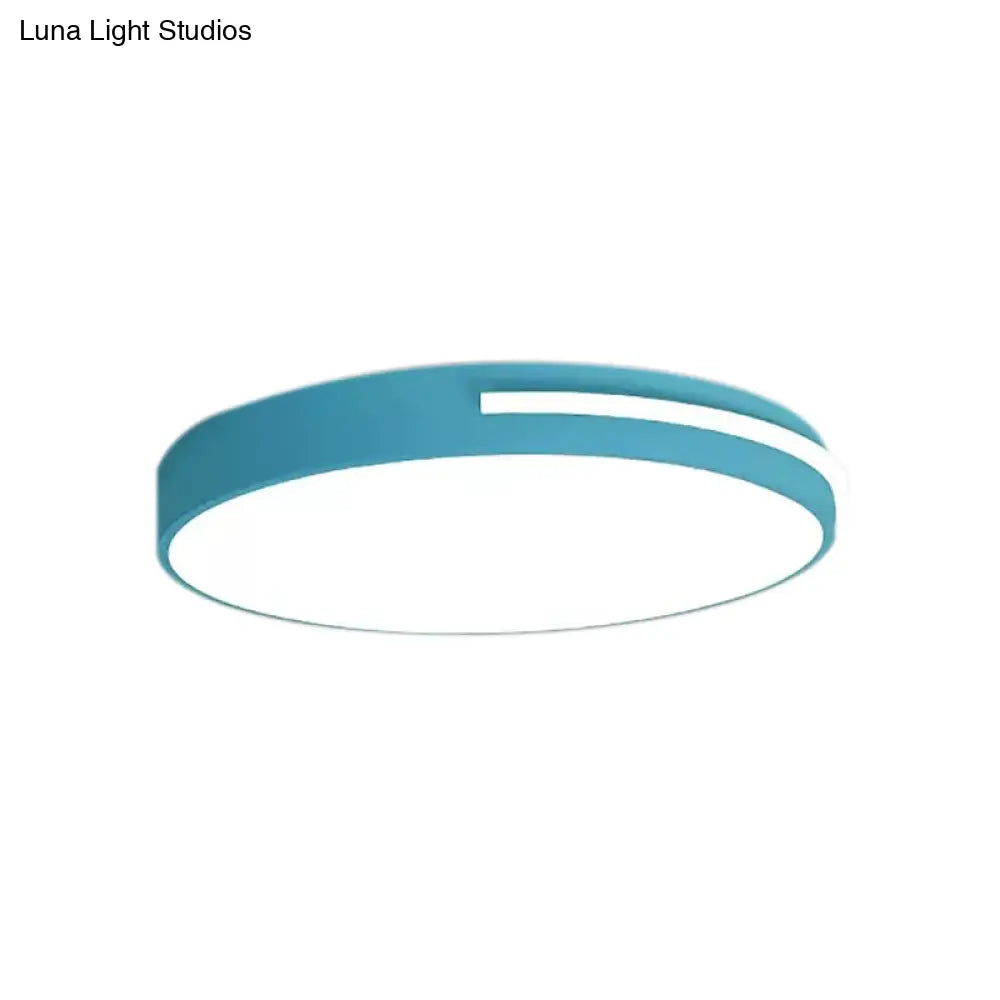 DecorBites™ DecorBites™ Kid Bedroom Nordic Acrylic Flush Mount Ceiling Lamp - Slim Round and Stylish