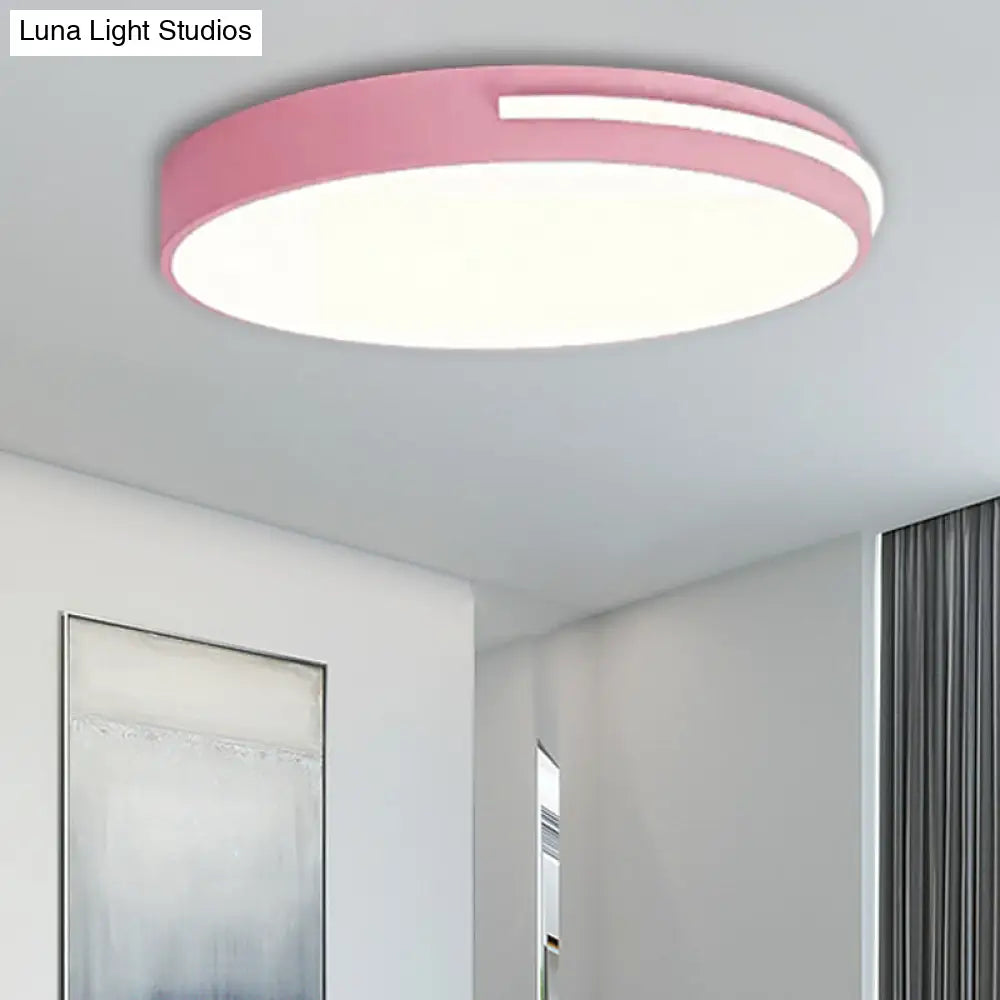 DecorBites™ DecorBites™ Kid Bedroom Nordic Acrylic Flush Mount Ceiling Lamp - Slim Round and Stylish