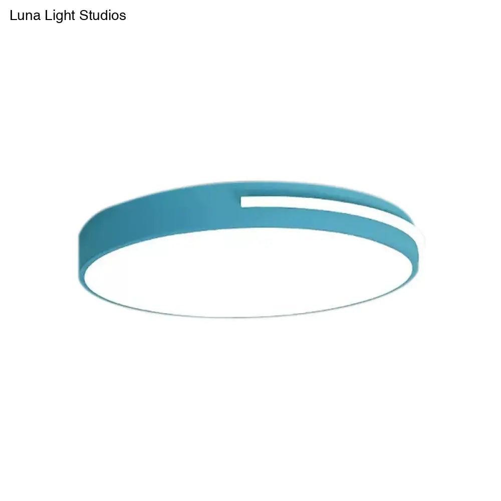 DecorBites™ DecorBites™ Kid Bedroom Nordic Acrylic Flush Mount Ceiling Lamp - Slim Round and Stylish