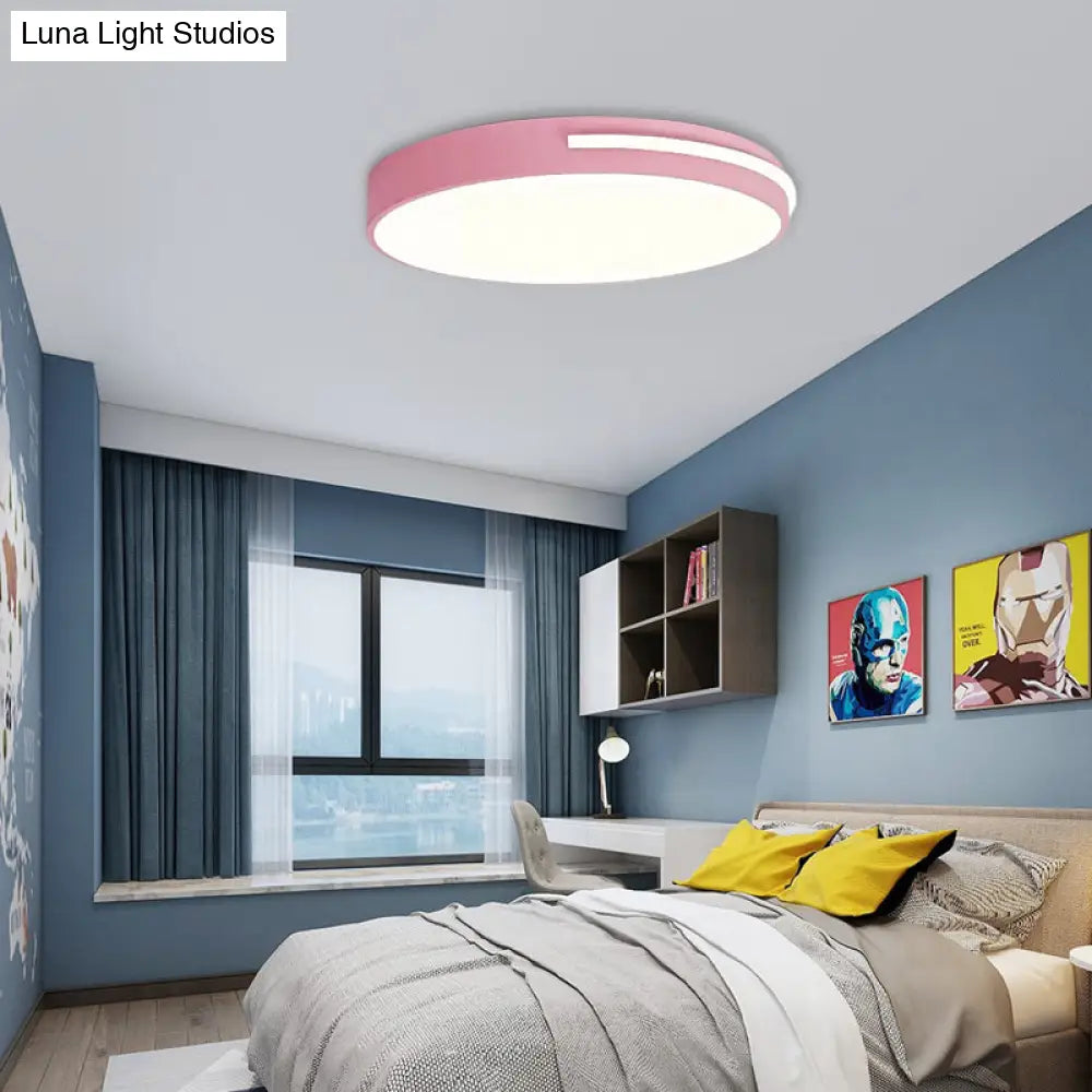 DecorBites™ DecorBites™ Kid Bedroom Nordic Acrylic Flush Mount Ceiling Lamp - Slim Round and Stylish