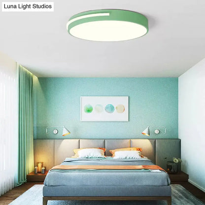 DecorBites™ DecorBites™ Kid Bedroom Nordic Acrylic Flush Mount Ceiling Lamp - Slim Round and Stylish