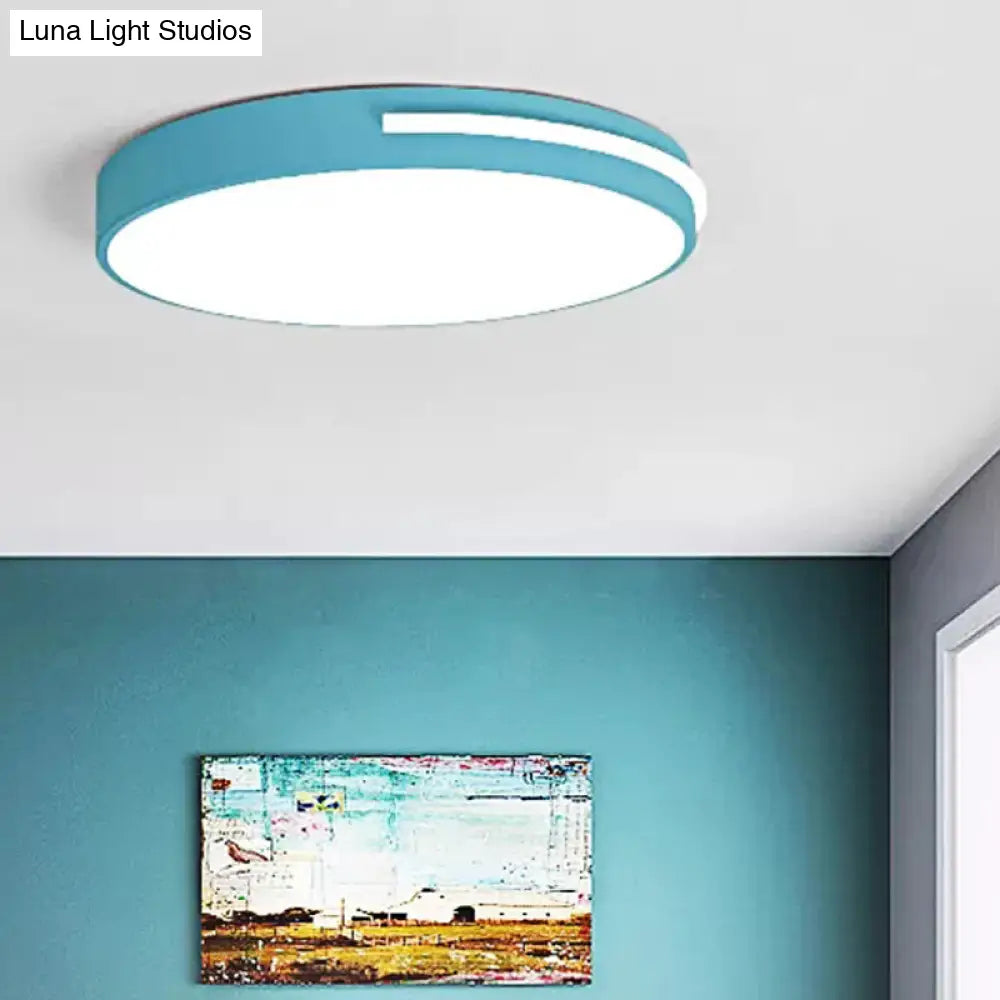 DecorBites™ DecorBites™ Kid Bedroom Nordic Acrylic Flush Mount Ceiling Lamp - Slim Round and Stylish