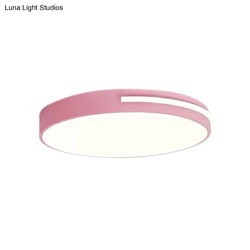 DecorBites™ DecorBites™ Kid Bedroom Nordic Acrylic Flush Mount Ceiling Lamp - Slim Round and Stylish