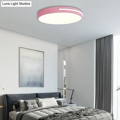 DecorBites™ DecorBites™ Kid Bedroom Nordic Acrylic Flush Mount Ceiling Lamp - Slim Round and Stylish