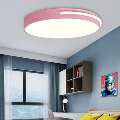 DecorBites™ DecorBites™ Kid Bedroom Nordic Acrylic Flush Mount Ceiling Lamp - Slim Round and Stylish