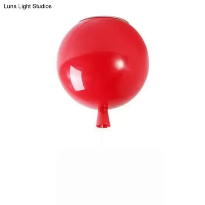 DecorBites™ DecorBites™ Kids Acrylic Balloon Flush Mount Ceiling Lamp - Creative Single Light Fixture