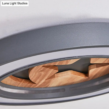 DecorBites™ DecorBites™ Kid's Acrylic Modern LED Ceiling Lamp – Slim Circle Design with Star Pattern – Ideal for Bedroom