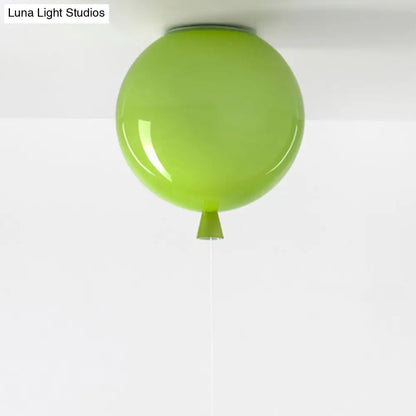 DecorBites™ DecorBites™ Kids Balloon Plastic Ceiling Light with Semi Mount and 1-Light Fixture