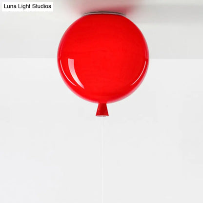 DecorBites™ DecorBites™ Kids Balloon Plastic Ceiling Light with Semi Mount and 1-Light Fixture