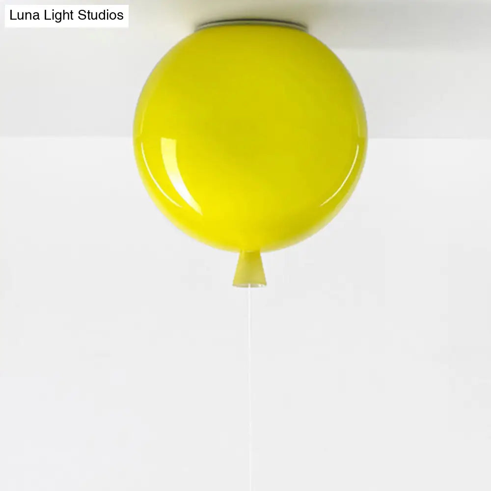 DecorBites™ DecorBites™ Kids Balloon Plastic Ceiling Light with Semi Mount and 1-Light Fixture