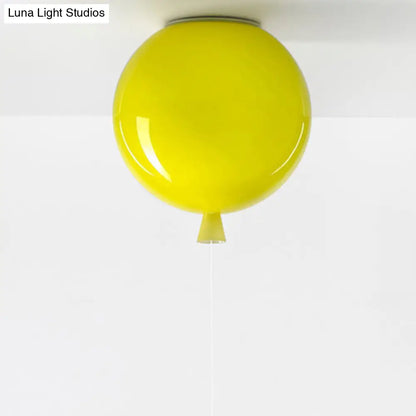 DecorBites™ DecorBites™ Kids Balloon Plastic Ceiling Light with Semi Mount and 1-Light Fixture