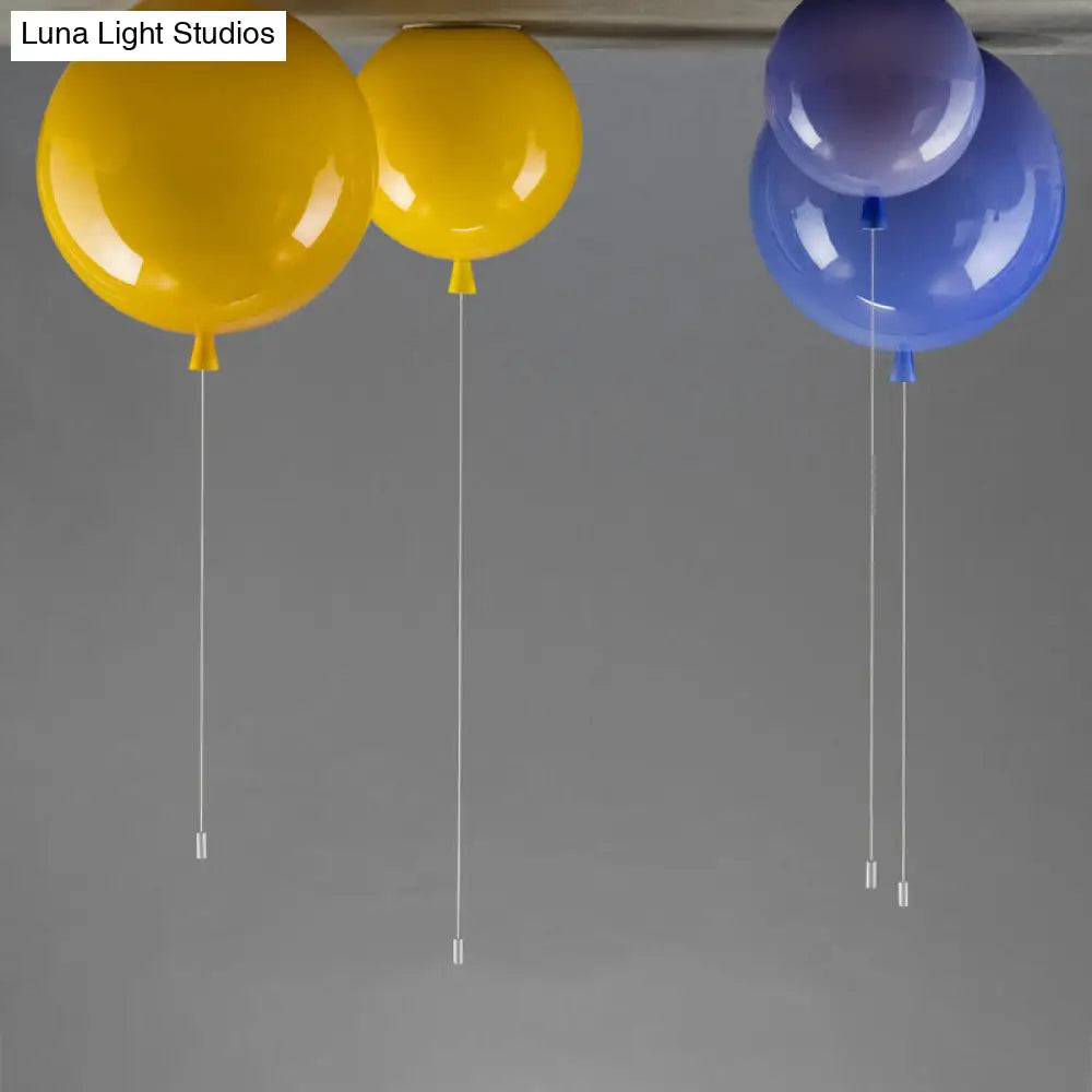 DecorBites™ DecorBites™ Kids Balloon Plastic Ceiling Light with Semi Mount and 1-Light Fixture