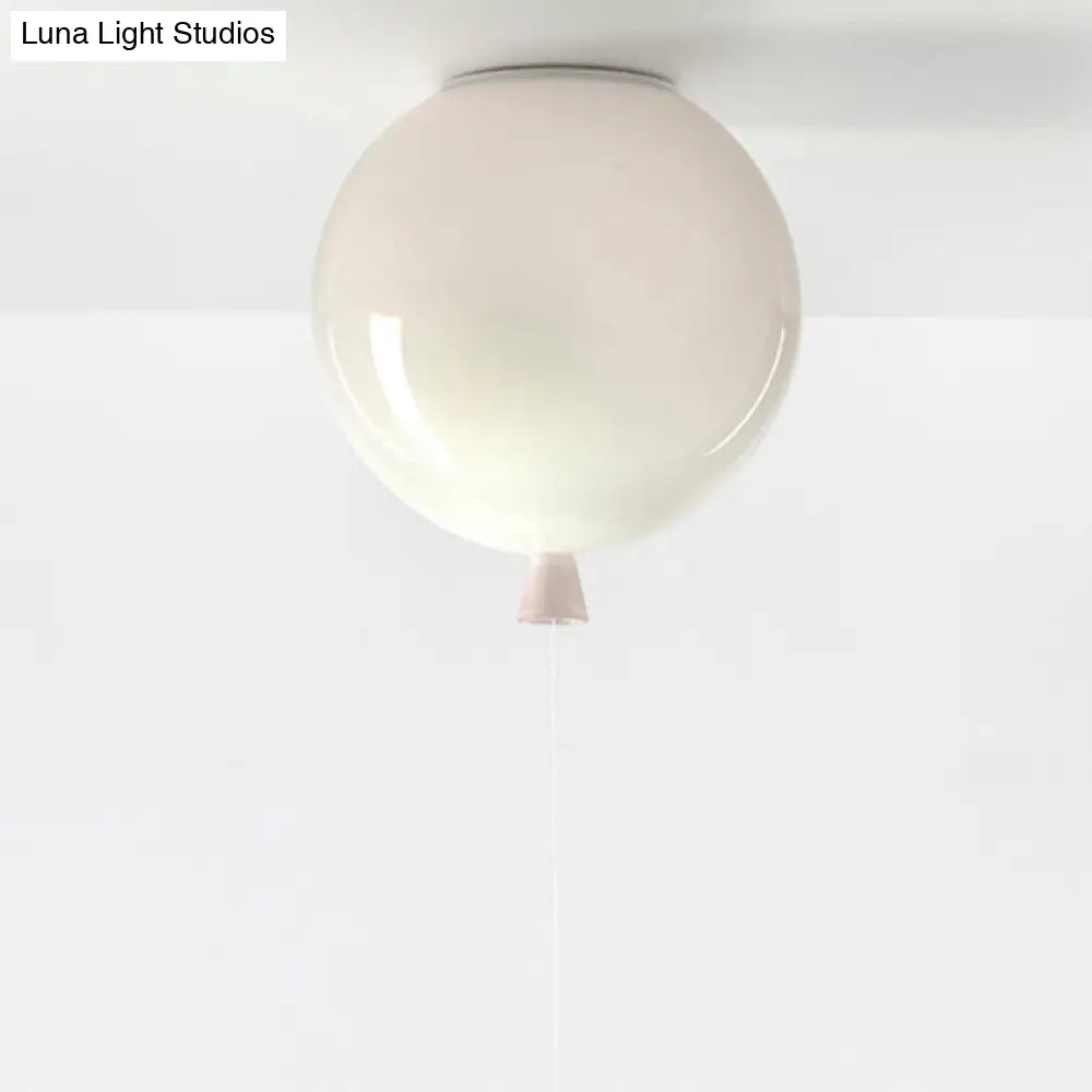 DecorBites™ DecorBites™ Kids Balloon Plastic Ceiling Light with Semi Mount and 1-Light Fixture