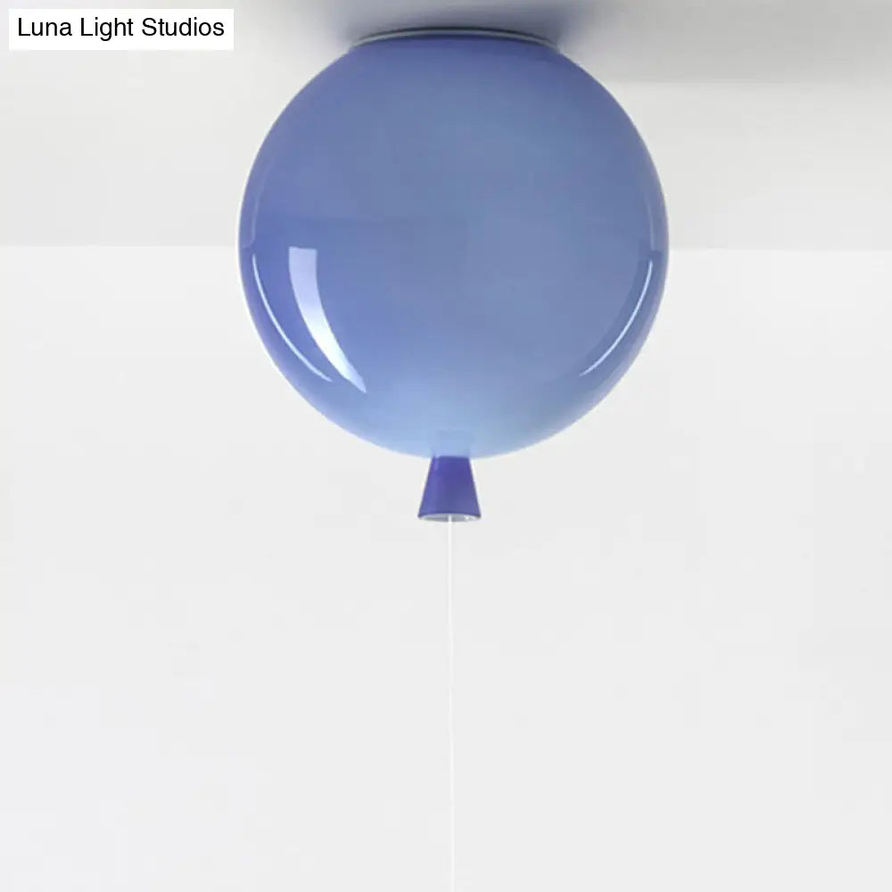 DecorBites™ DecorBites™ Kids Balloon Plastic Ceiling Light with Semi Mount and 1-Light Fixture