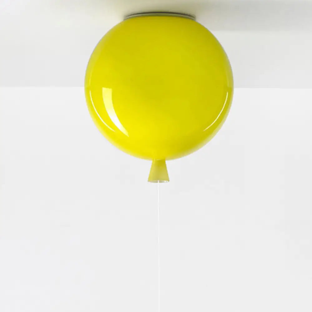 DecorBites™ DecorBites™ Kids Balloon Plastic Ceiling Light with Semi Mount and 1-Light Fixture