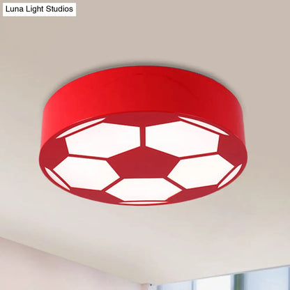 DecorBites™ DecorBites™ Kid's Bedroom Acrylic Flat Football Ceiling Mount Light - Sports Theme Ceiling Lamp