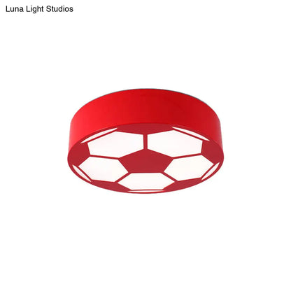 DecorBites™ DecorBites™ Kid's Bedroom Acrylic Flat Football Ceiling Mount Light - Sports Theme Ceiling Lamp